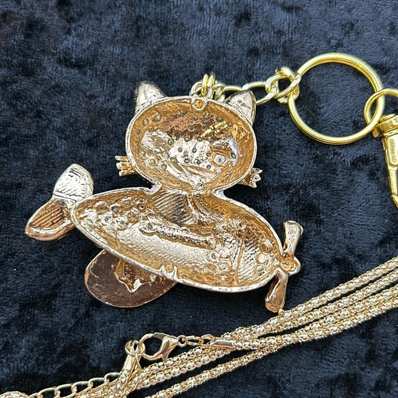 Betsey Johnson Hello Kitty Rhinestone Pendant Necklace - Picture 3 of 4